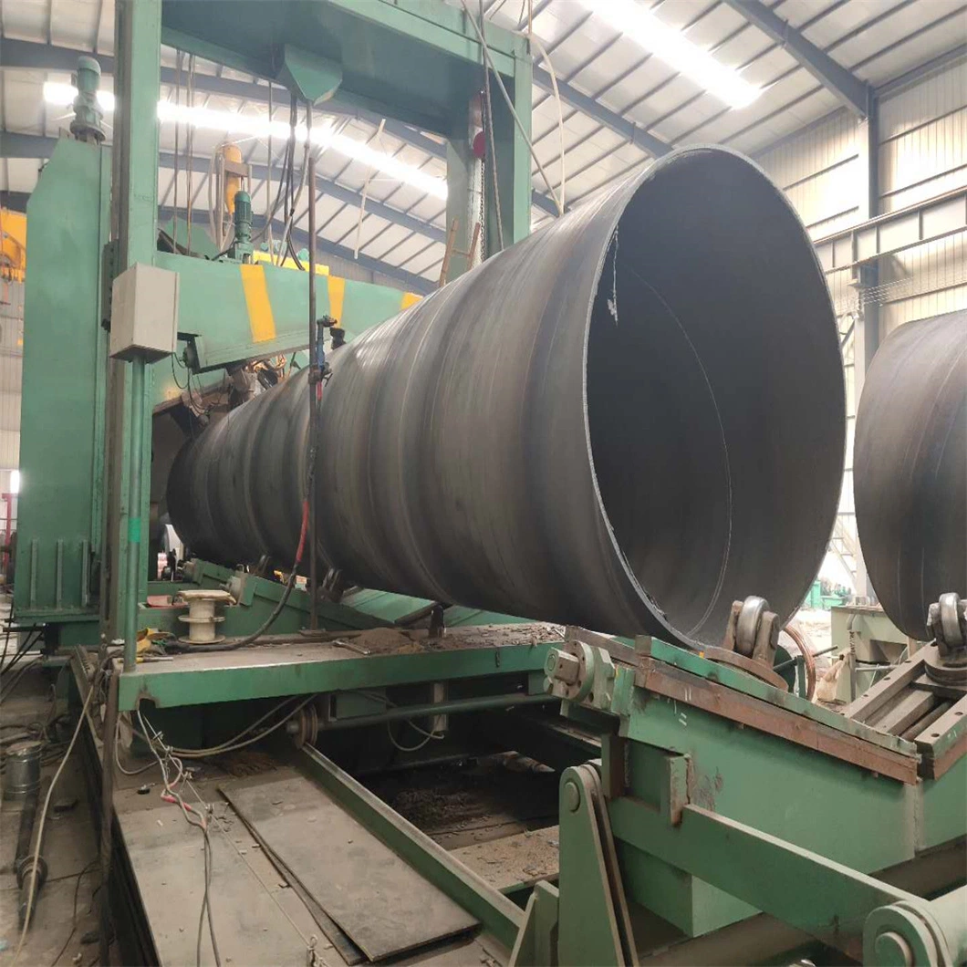 API 5L ASTM Thin Wall ERW Large Diameter Spiral SSAW Round Welded Pipe Tube Hot Rolled Carbon Steel for Oil Pipeline Construction Galvanised High Strength