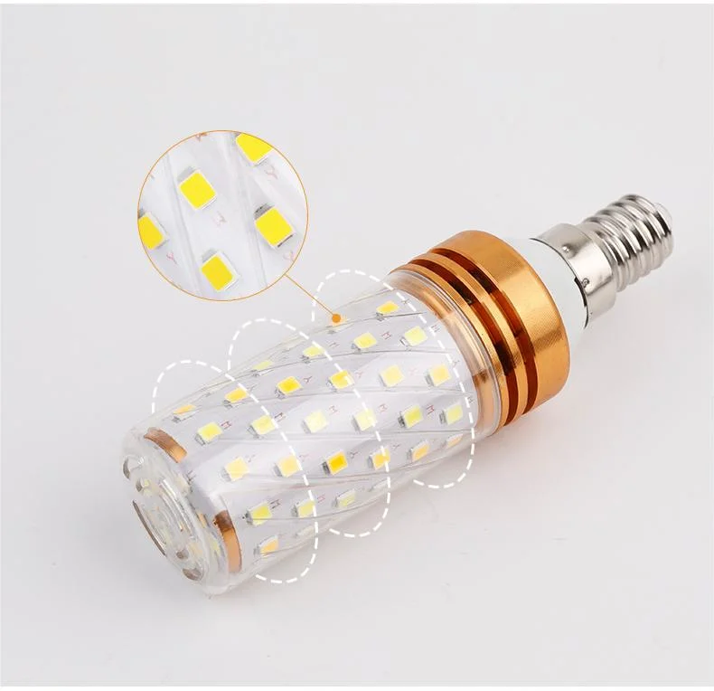 E27 E14 Ampoule LED Maïs Source Lumineuse Décorative 3000K 3 couleurs 360 degrés.