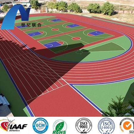 Low Price High-Quality Color Paste Courts Sports Surface Flooring Athletic Running Track