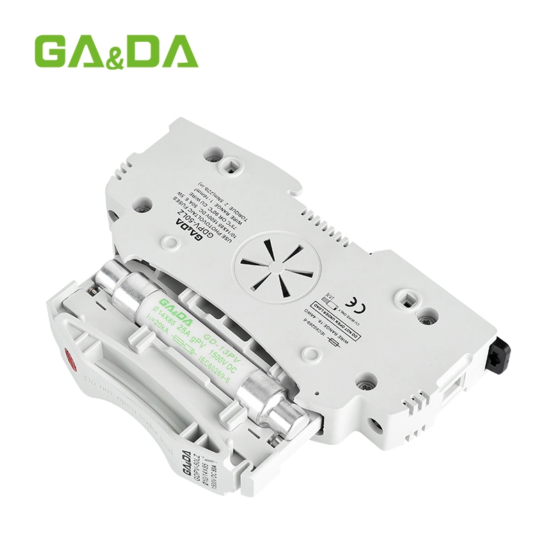 Gada Brand Gdpv-50L portafusibles eléctrico DC 1500V fusible térmico 14X85 mm con luz