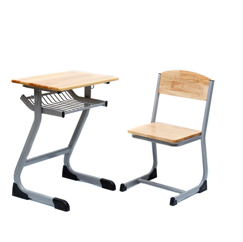 Ensemble de tables et chaises d'école en bois de gros, bureau élémentaire pour les étudiants Et mobilier d'école de chaise