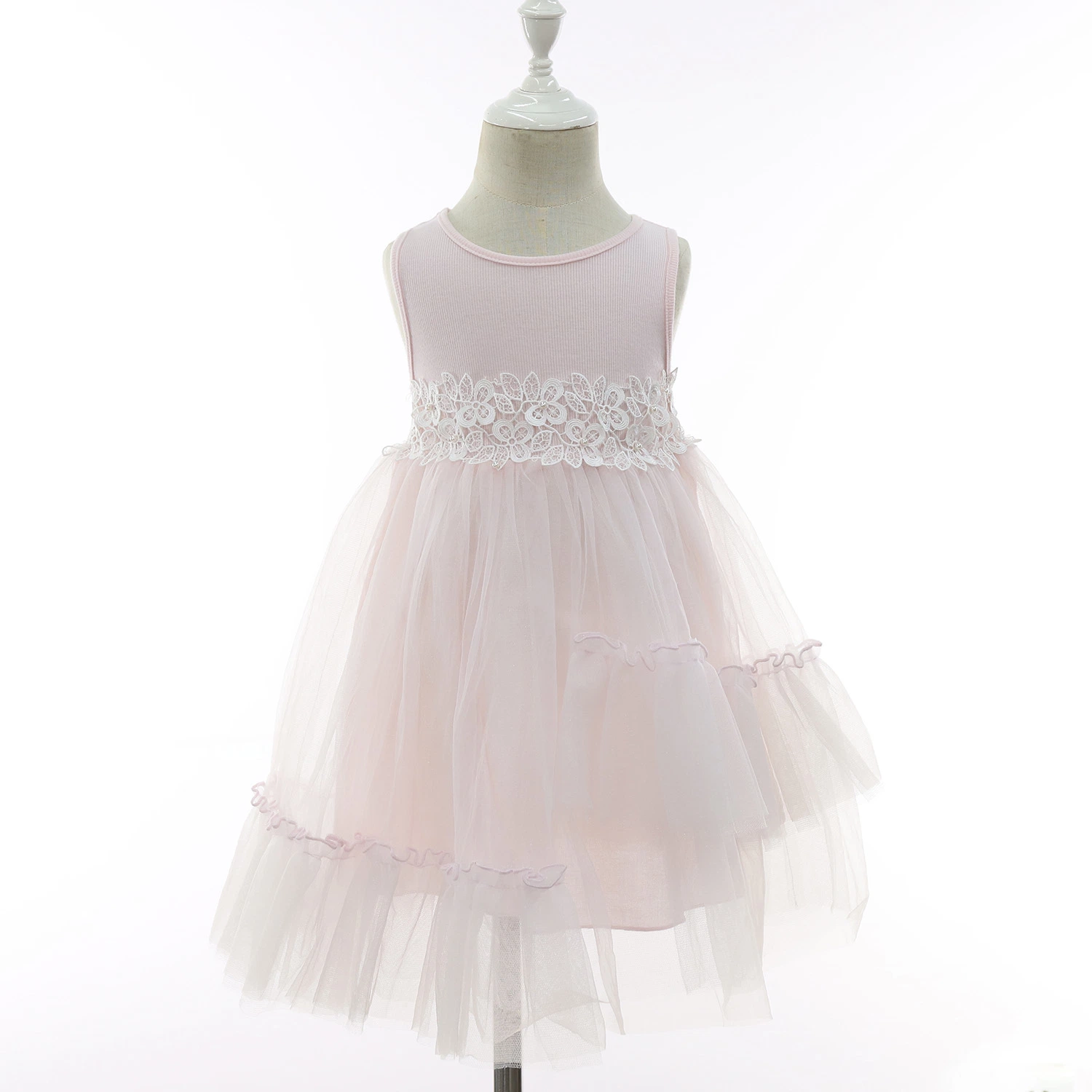 New Spring/Summer Puffy Chiffon Flower Kids Tutu Apparel for Prom Party Girl