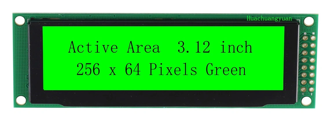 3.12 Inch 256X64 Green 16-Gray Scale and Multi-Choice Communication-Interface OLED Module