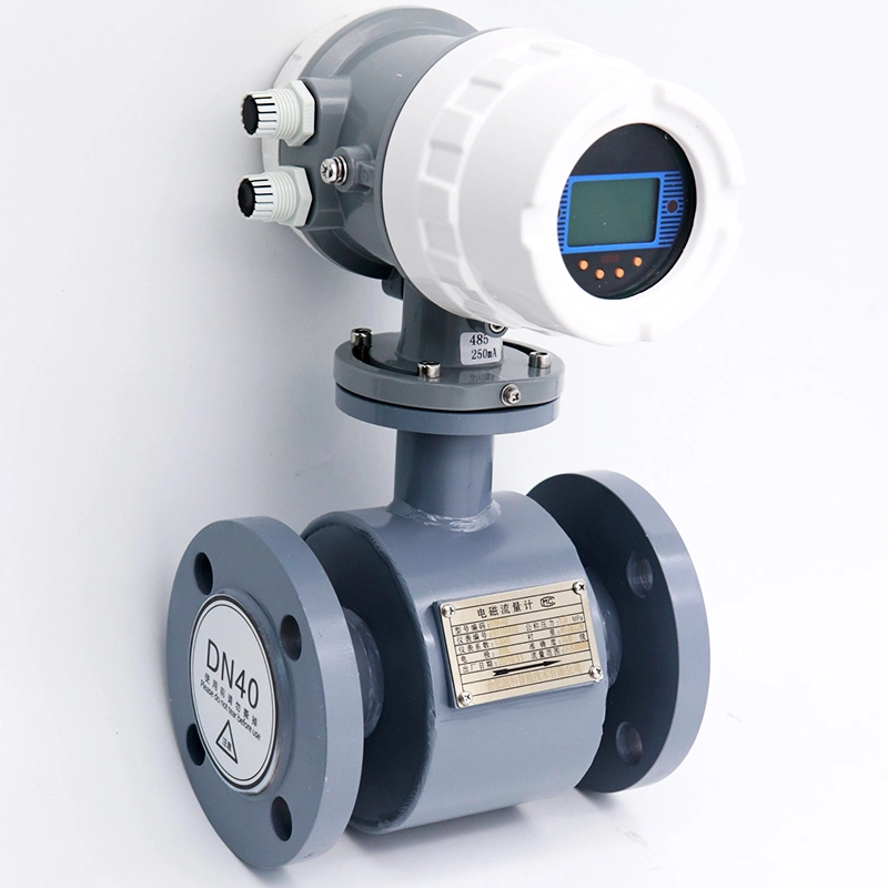 IP65/IP68 Integrated Electro Magnetic Flow Meter for Sewage Saline Solution