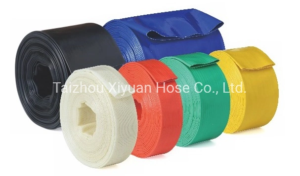 Popular en Dubai 2bar 100m PVC suave riego flexible Lay Tubo de agua plano