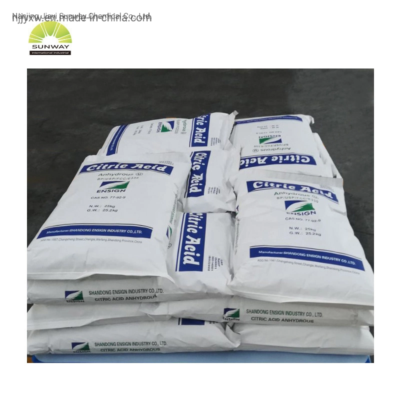 Food Grade 25kg Bag Monohydrous and Anhydrous Citric Acid