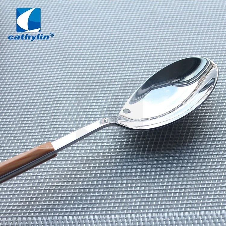 Cathylin Plastic Handle Kitchen Spoon Knife Forks Cutlery