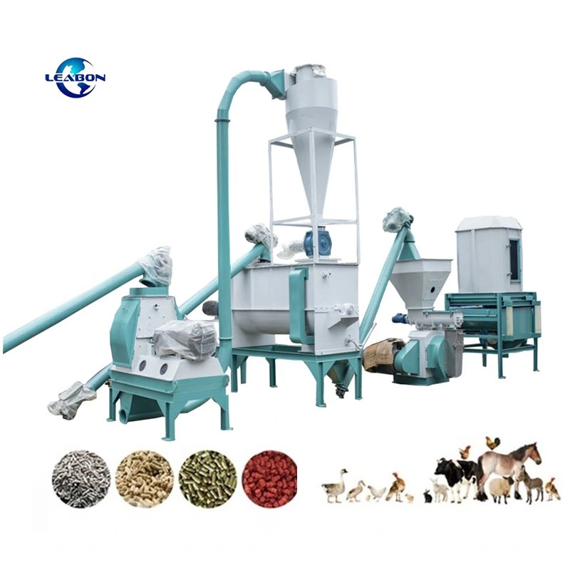 Africa Use 1.5-2t/H Poultry Farm Machinery Livestock Cattle Animal Feed Machine Pig Chicken Feed Mill Machine Price