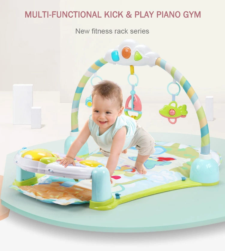 OEM Acceptable Kid Plastic Toy Soft Activity Baby Gym Play Mat with Music