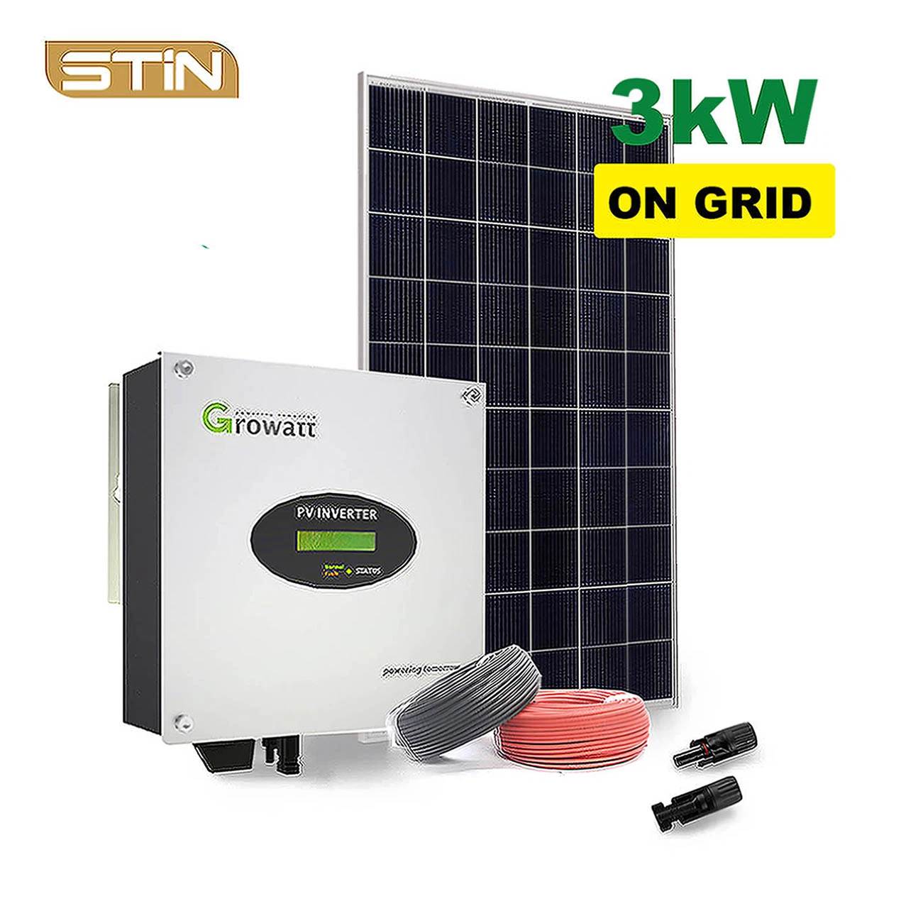 Hot Sale on Grid 3kw 3000W Photovoltaic System Solar System Projects