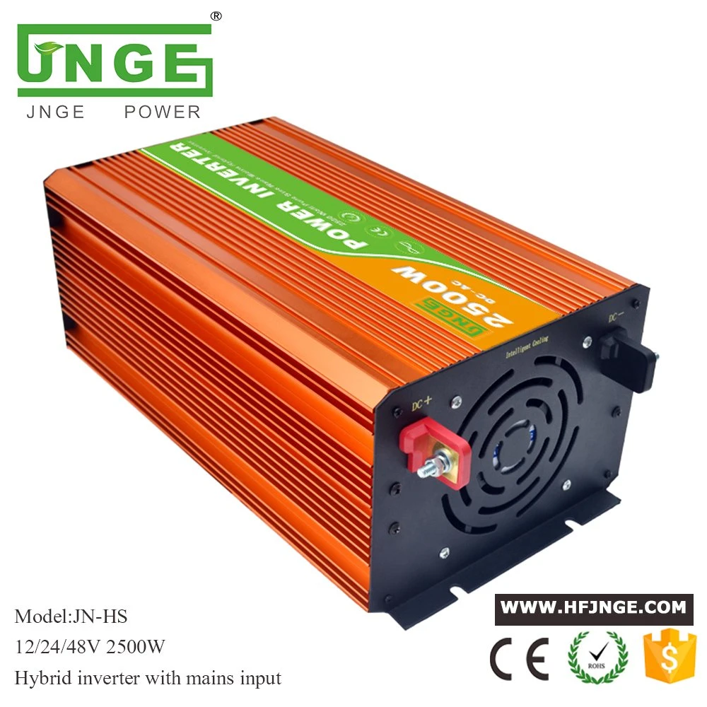 2500W 48V Hybrid Pure Sine Solar/PV Power Inverter With AC Bypass Mode(Auto or Manual Switch Between DC or AC Priority First for Off Grid System)