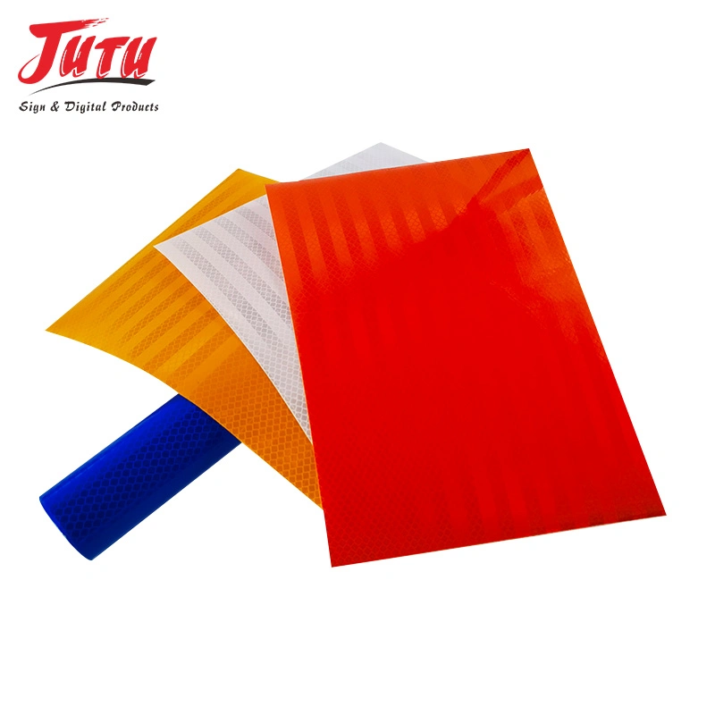 Jutu Wholesale Factory Price High Intensity PVC Reflective Sheeting for Warning and Advertising