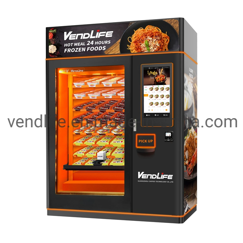 Automatic Equipment Frozen Food Vending Machines Japanese with Card Reader Payment NFC Payment Banknote