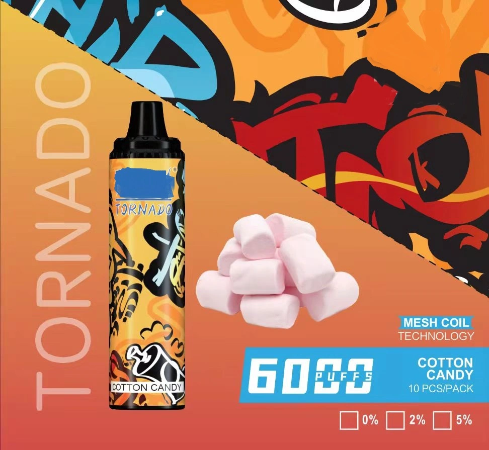 12 Flavors Disposable/Chargeable Vape Stick 6000 Puffs Randm Tornado