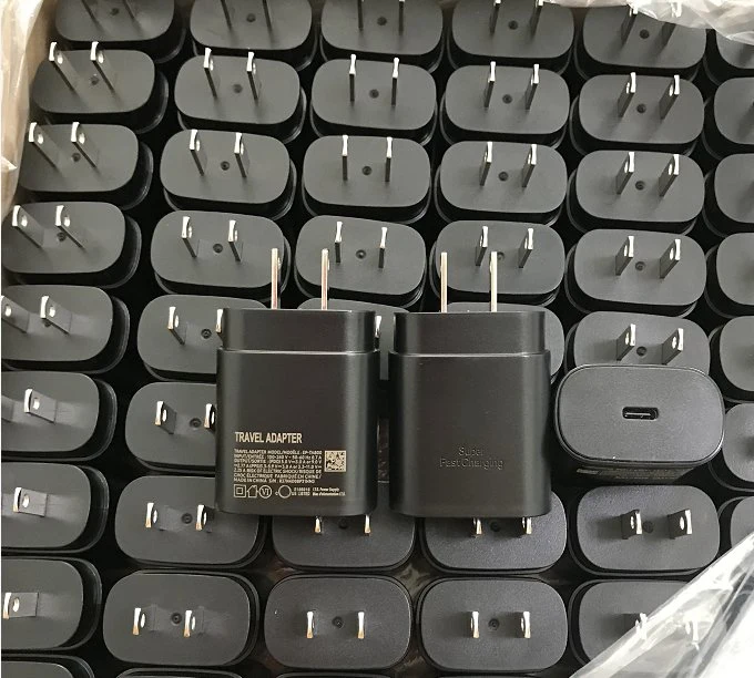 محول من النوع C للشحن السريع PD بقوة 25 واط مزود بتقنية Super Fast Type C Chargers لـ Samsung S21 Plus S22 Ta800 Ta845 USB-C محول الطاقة