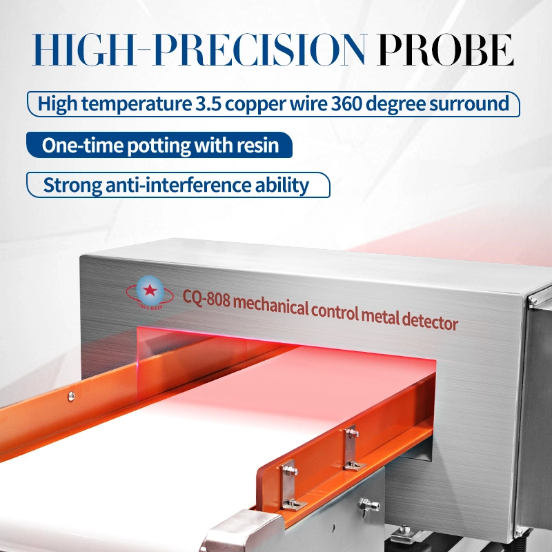 Grado de seguridad alimentaria la transformación de la banda transportadora detector de metales