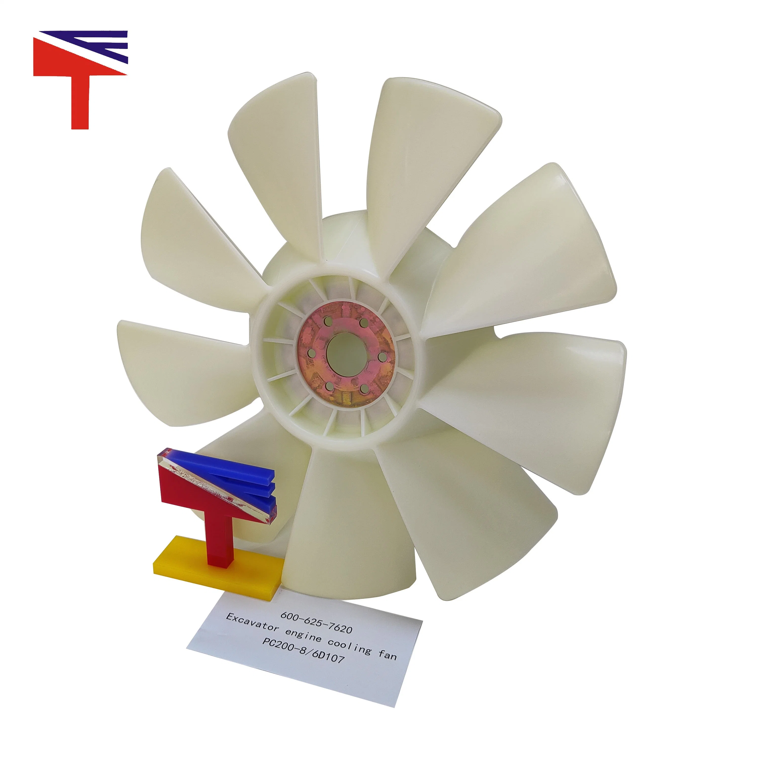 Motor de maquinaria 600-625-7620 Ventilador de refrigeración para excavadora PC200-8 6D10 7