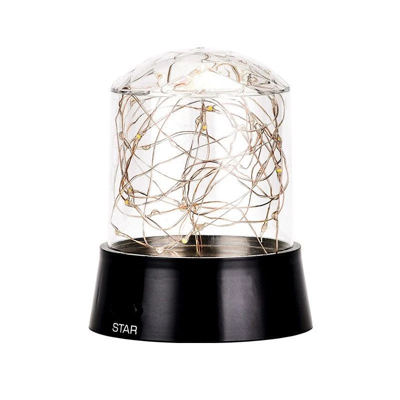 Creative Fire Tree Silver Flower Table Lamp LED Christmas Lamp Kid's Room Decor Night Light