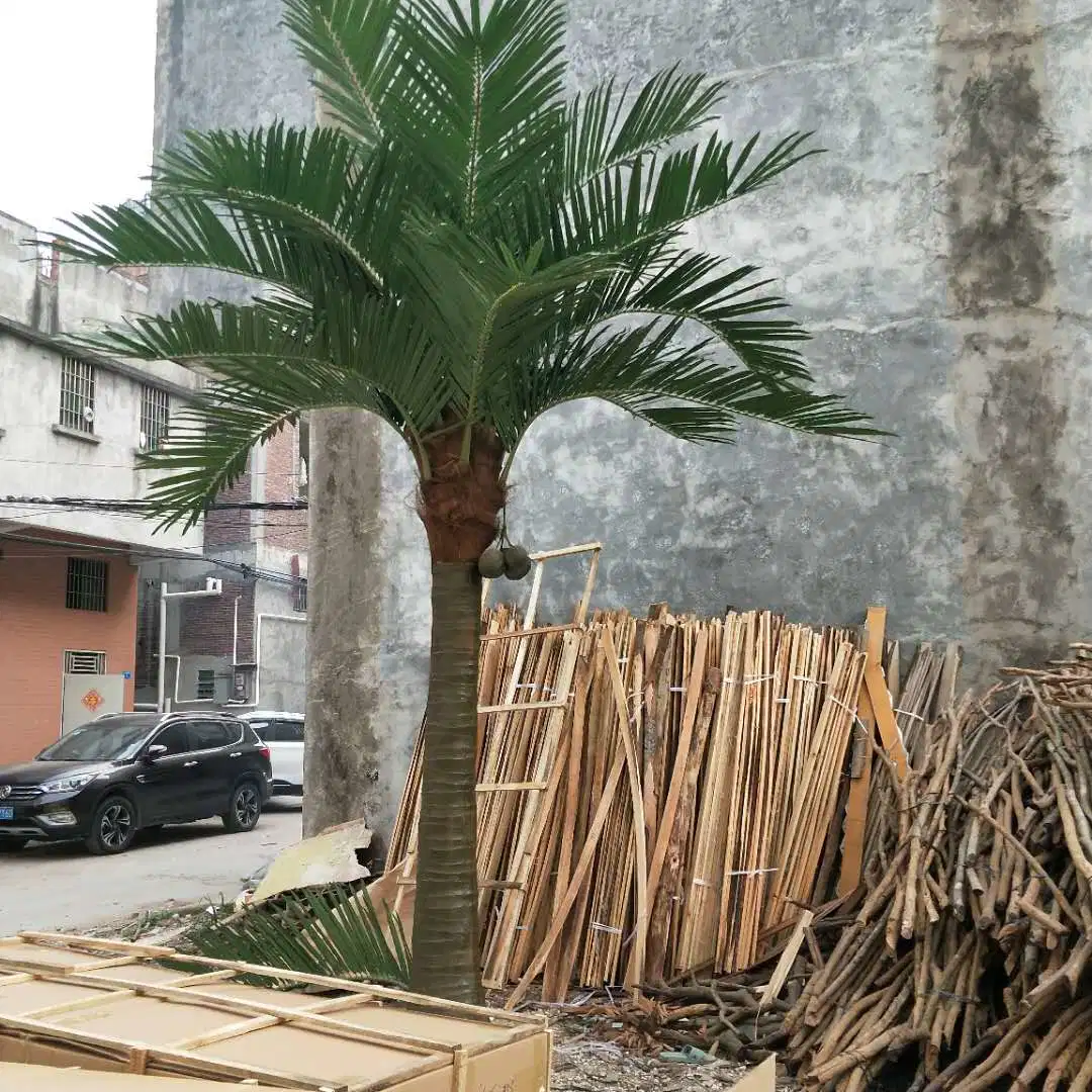 China Supplied Outdoor Plastic Leaves Coconut Trees Giant Artificial Palm Tree