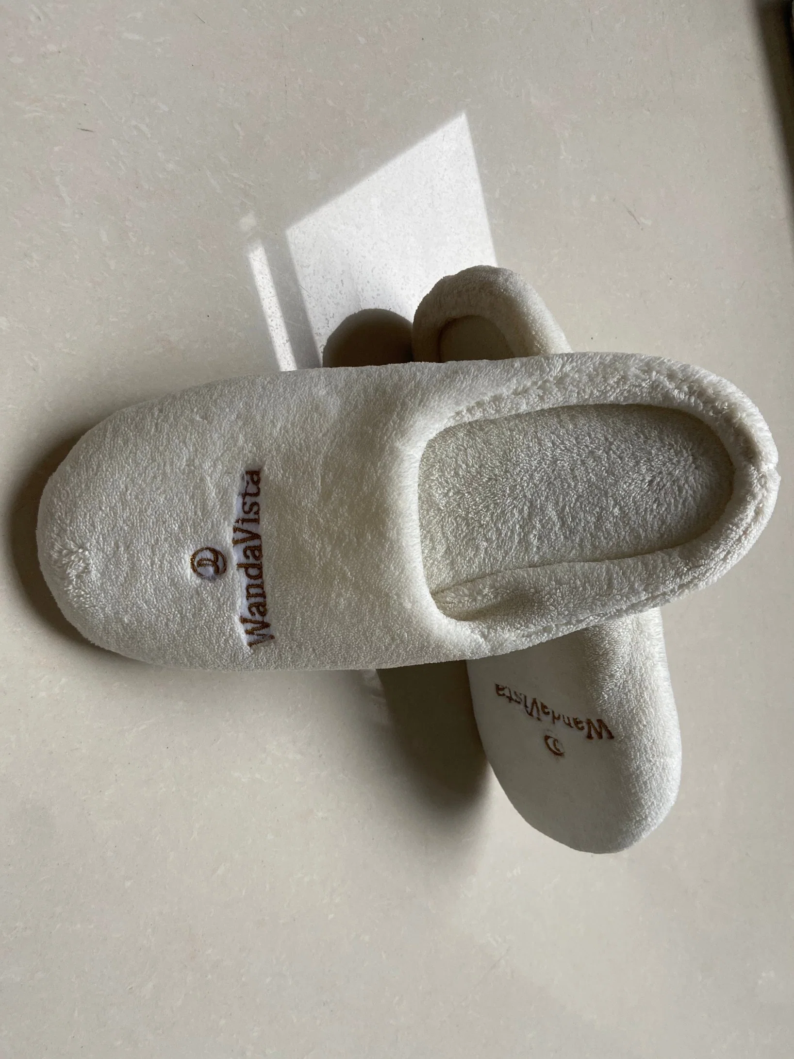 Hotel Customized Logo Linen Hotel Velvet Cotton Slipper Leading Supplies