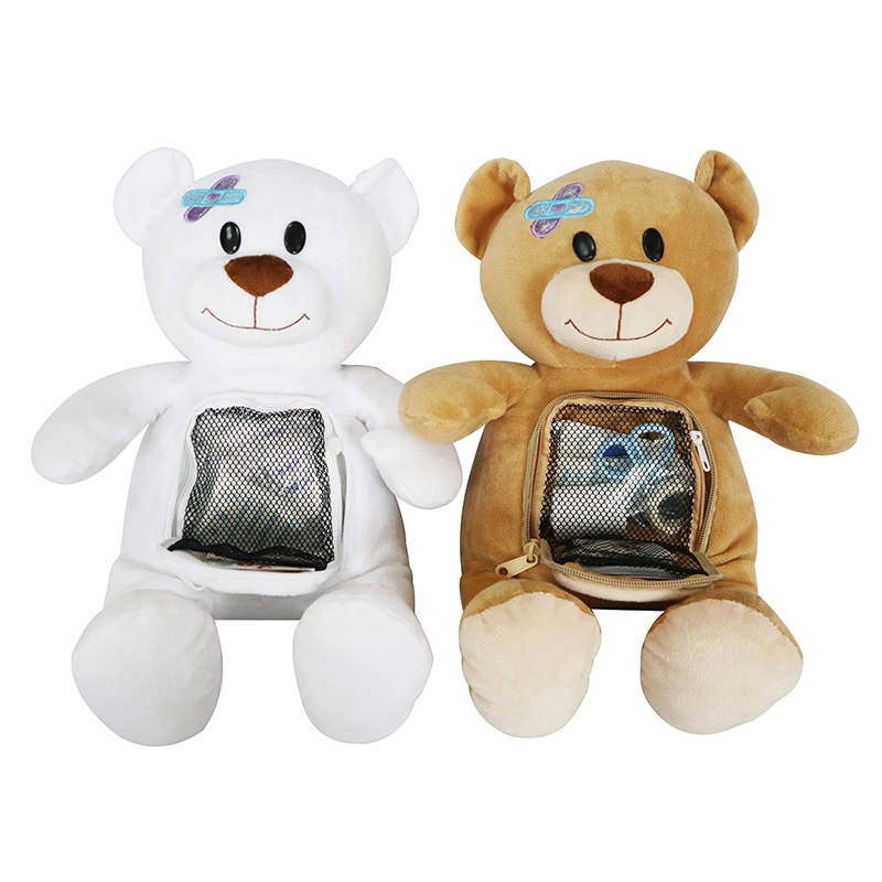 Custom Teddy Bear Design 37PCS Child Use Kids First Aid Kit