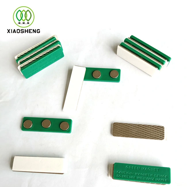 Strong Plastic Reusable Magnetic Name Badges Green Badge Magnet Cheap Business Magnetic Name Tags Nametag Magnets China OEM Manufacturer Factory Wholesale