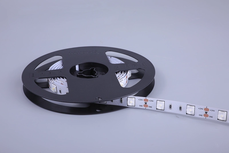 DC24V SMD6060 20leds/m Large light beam angle 170 degree Flexible LED strip light with lens