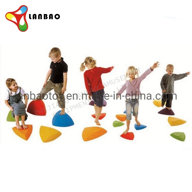 Outdoor Plastic Kids Exercise Toys Balance Training Cross River Stepping Stone