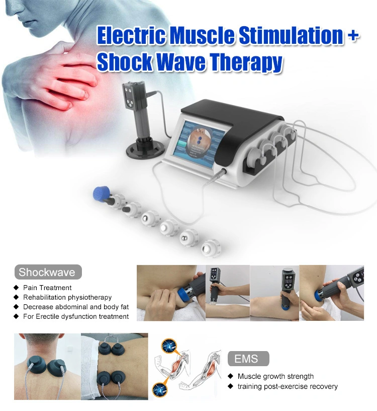 Top Sale Shockwave und EMS Elektronische Muskel Physikalische Therapie Maschine