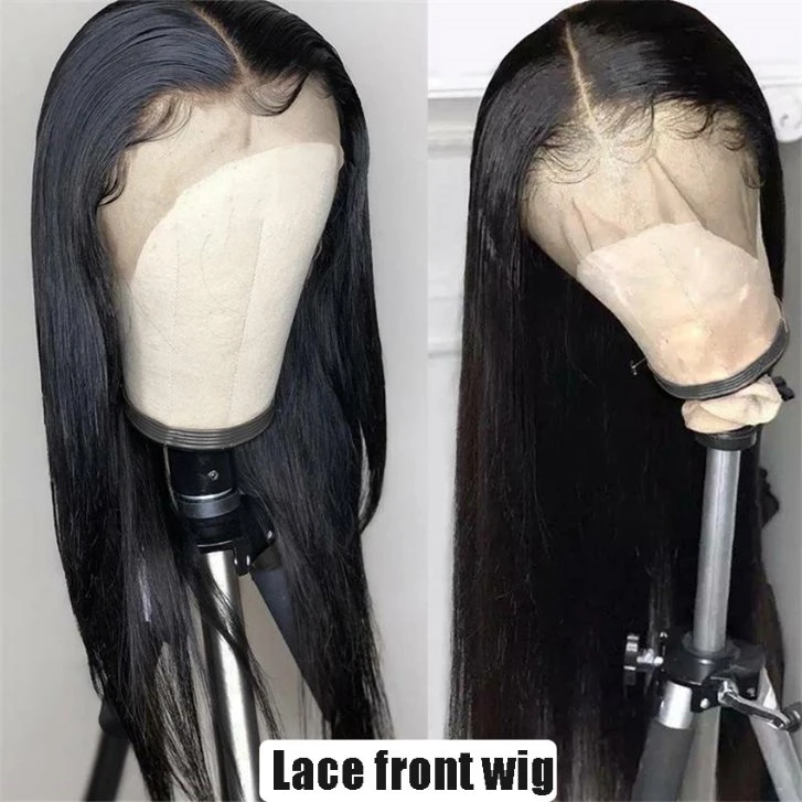 واجهة Lace Wigs شفافة 14 بوصة أمامية من طراز Lace بمعدل 100% مع واجهة Lace مقاس 13X4 شعر الإنسان مستعار للنساء ريمي البرازيلي على التوالي [ويغز] [بربلوكد] مستقيمة [لس] [ويغس]