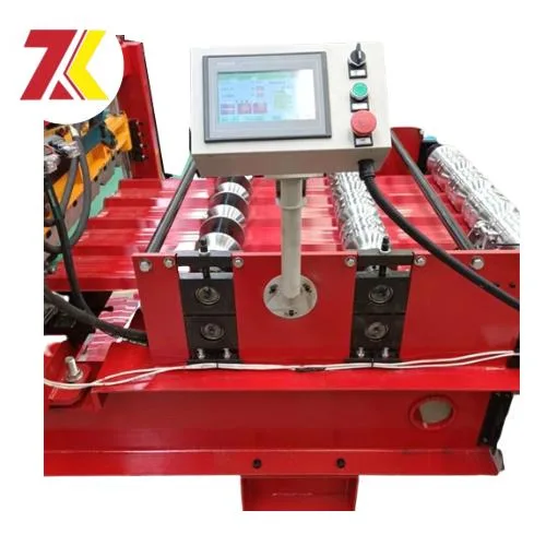 Color Steel 840 Roof Panel Roll Forming Machine Hydraulic Shear Used Steel Construction Iron 0.3-0.8mm Trapezoidal Roof Sheet Roll Forming Machine