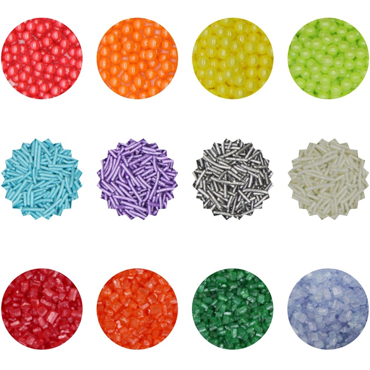 120g Mixed Colorful Edible Sprinkles Sugar Beads for Bakery Decoration Ingredients 2023 New Design