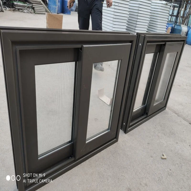 Glass-Aluminum Windows Aluminum Alloy Folding Screen Dust-Proof Office Building Modern Horizontal Windows Sale