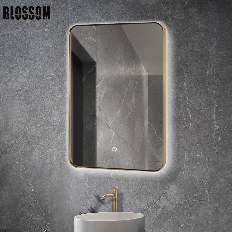 Алюминиевая рама большого размера, туалетный столик в ванной комнате стены со светодиодной лампы наружного зеркала заднего вида