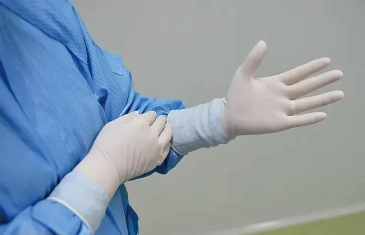 Медицинские поставки высококачественных одноразовые латексные хирургические перчатки