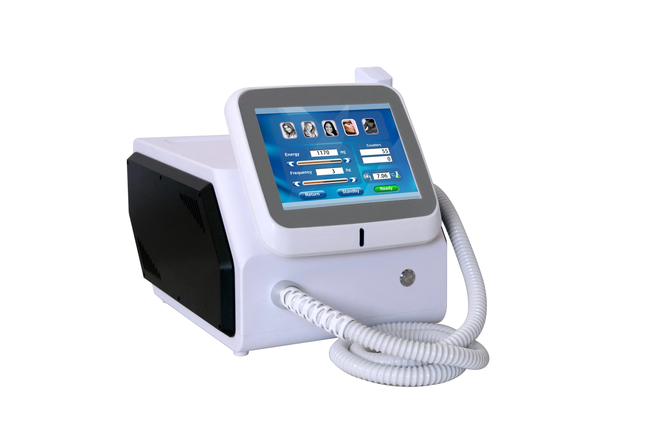 Newest Promotion Laser Pigment Therapy / Q Switch ND YAG Laser Tattoo Removal Equipment