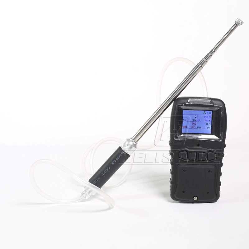 Multi-Gas Detector, 0-100ppm Nh3 H2s CH4s Gas Leak Monitor Device