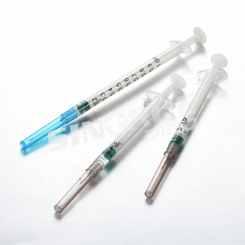 1ml 2ml 3ml 5ml 10ml Disposable Auto Disable Syringe with Needle