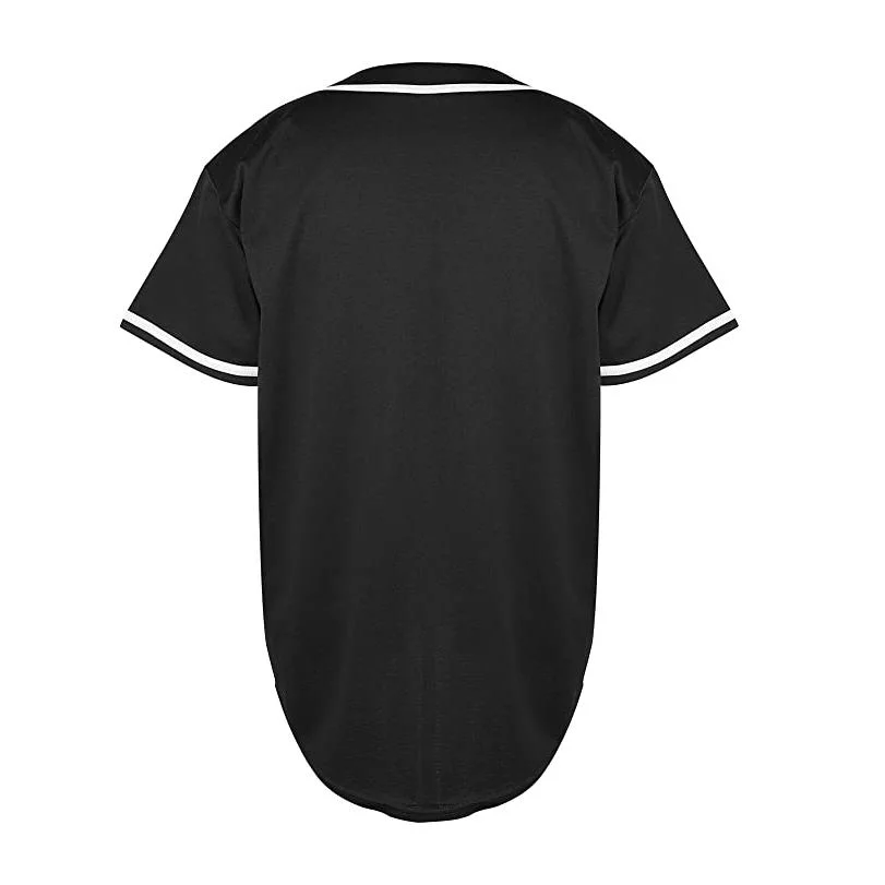 Men's Short Sleeve Plain Button Down Baseball Jersey Team Jerseys Plus Size Shirts