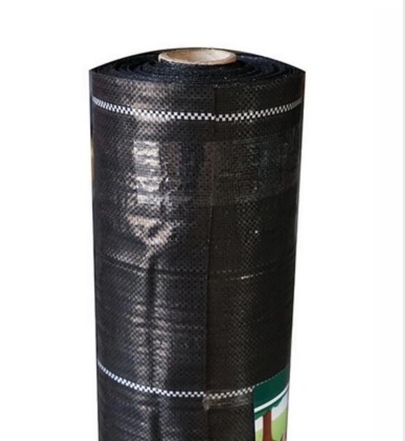 200G/M2 Protección UV Wholesale/Supplier Alfombra de hierba cubierta de tierra negra de cerca de sedimentación de plástico tejida PP Geotextile tejido