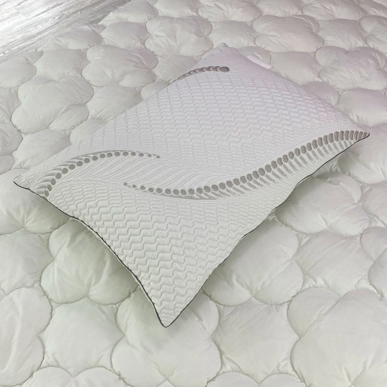 Factory Price Plain Bedding 100% Pes Fiber Shredded Latex Pillow with Zipper