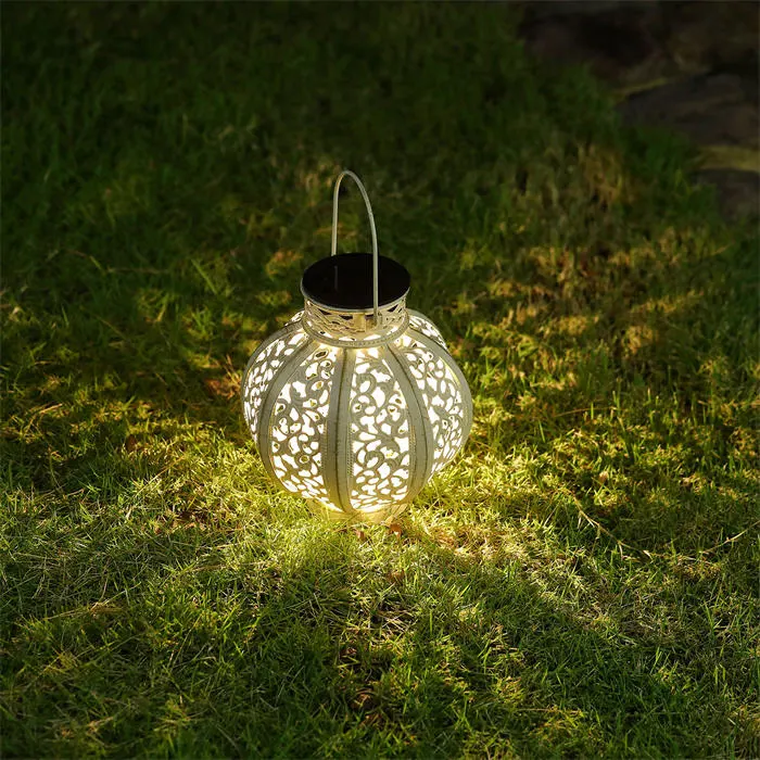 Hanging Solar Lanterns Retro Solar Lights with Handle for Yard Tree Fence Patio