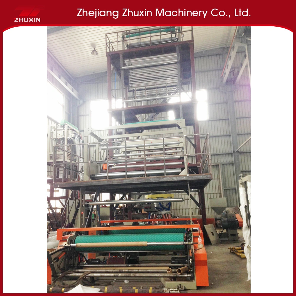 3sj-G 3layer Film Blown Machine Stretch Film Machine Adopts Horizontal Swing Rotation