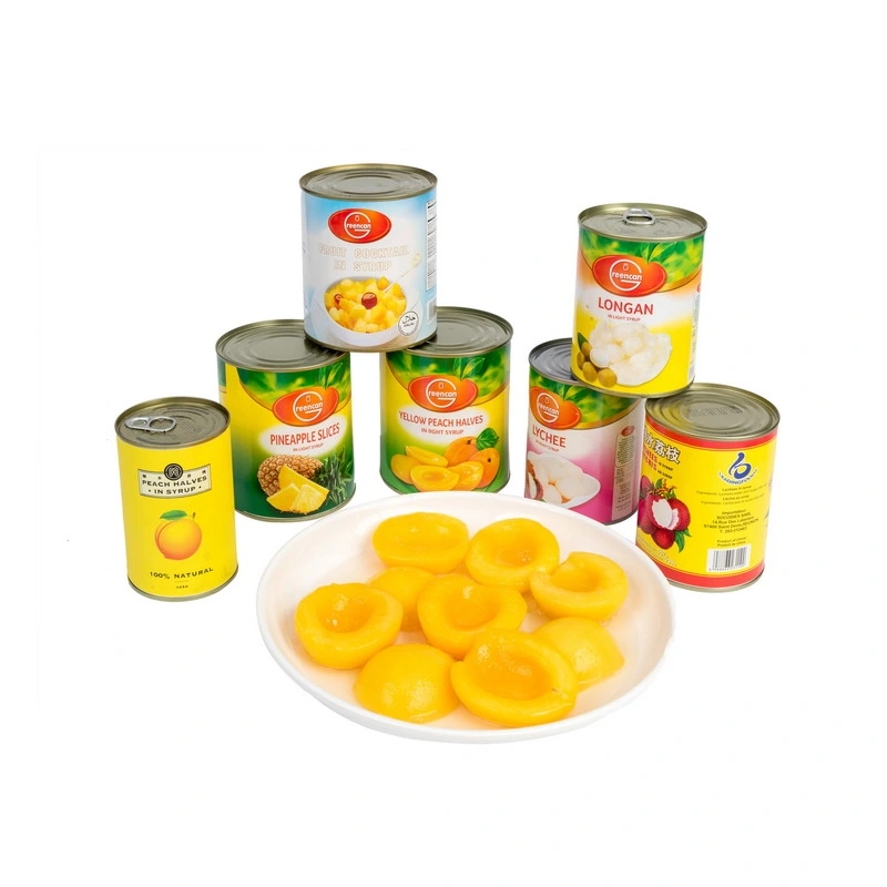 Top Grade Quality Fruit Canned Peach Halves in Light Syrup