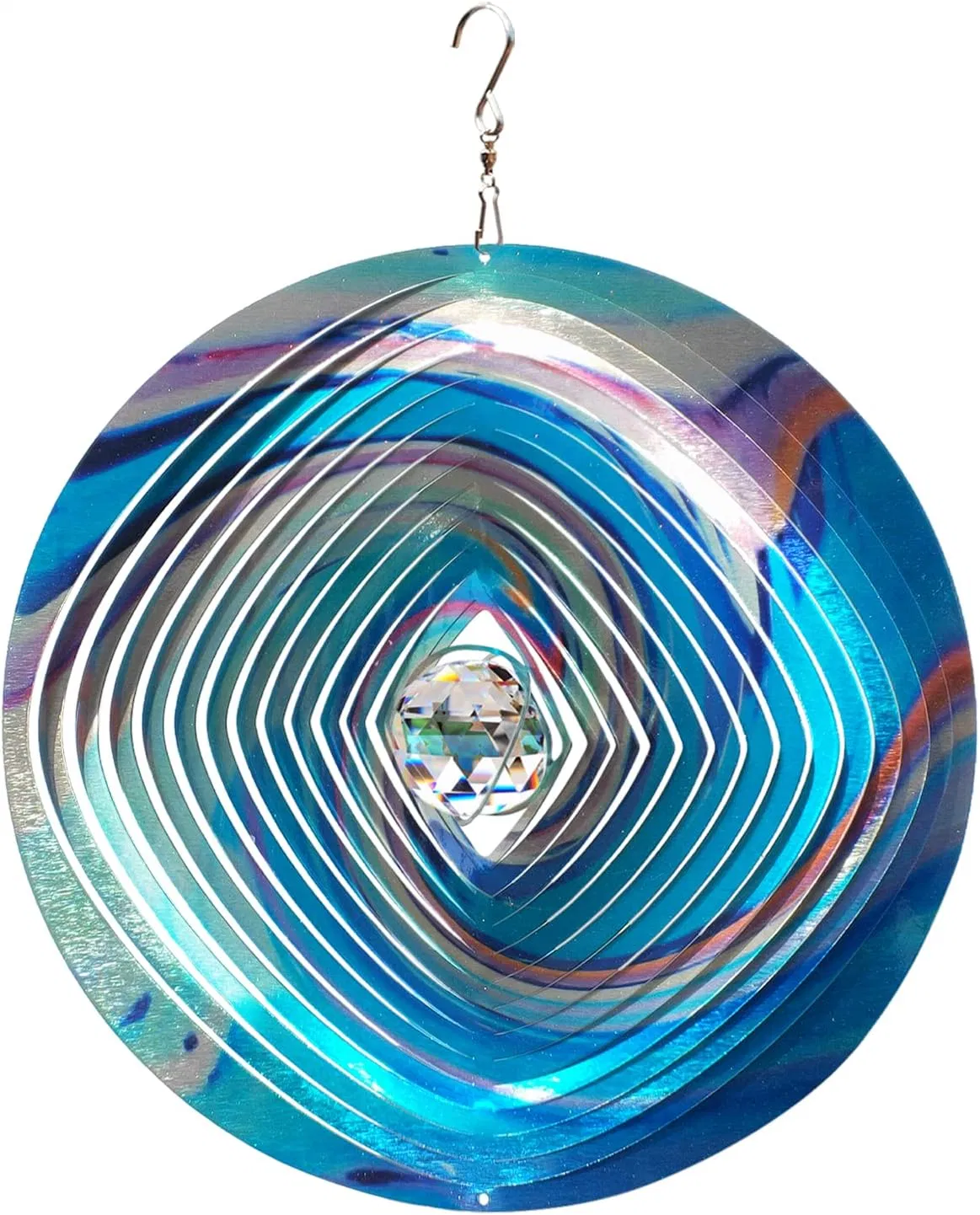 Crystal Ball 3D Stainless Steel Hanging Worth Gift Christmas Decoration Wind Spinner