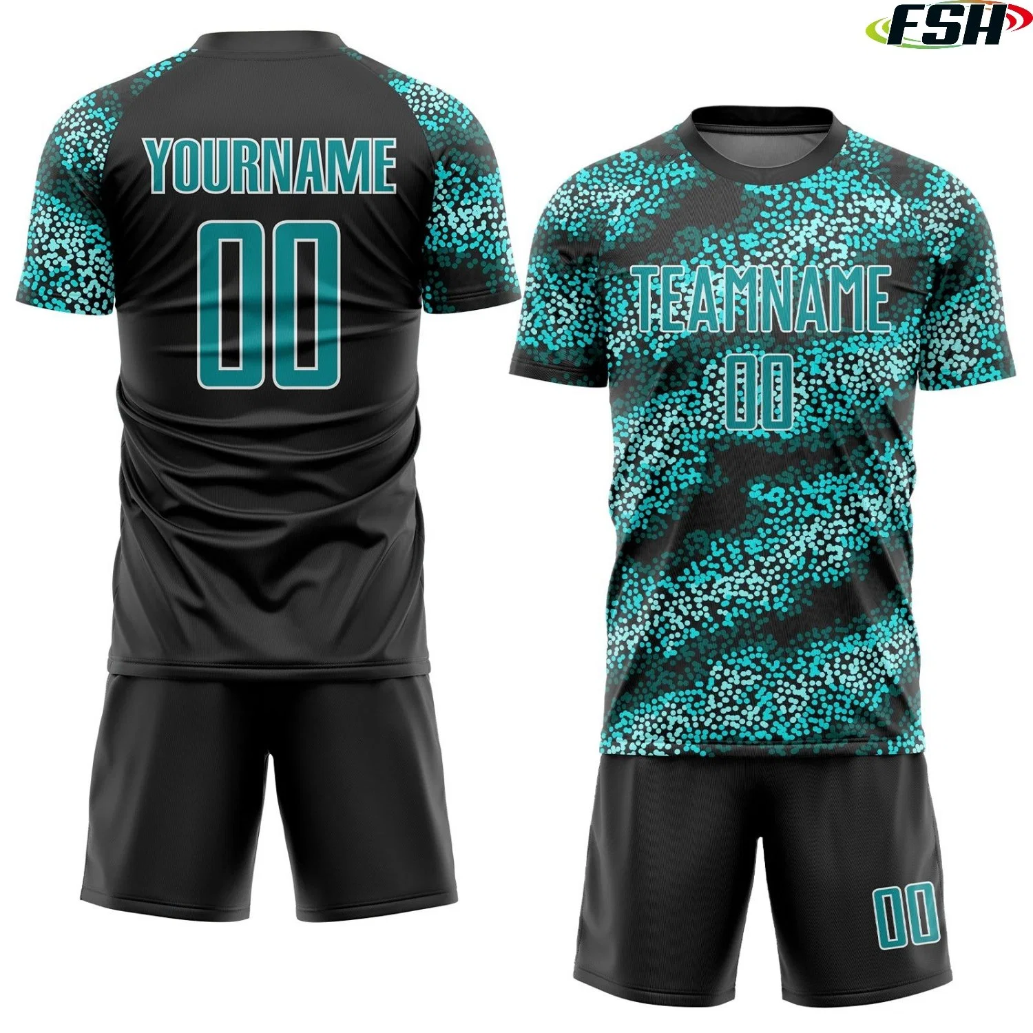 Custom Made Design Football Wear Sublimation Full Team Set Soccer Uniform Jerseys