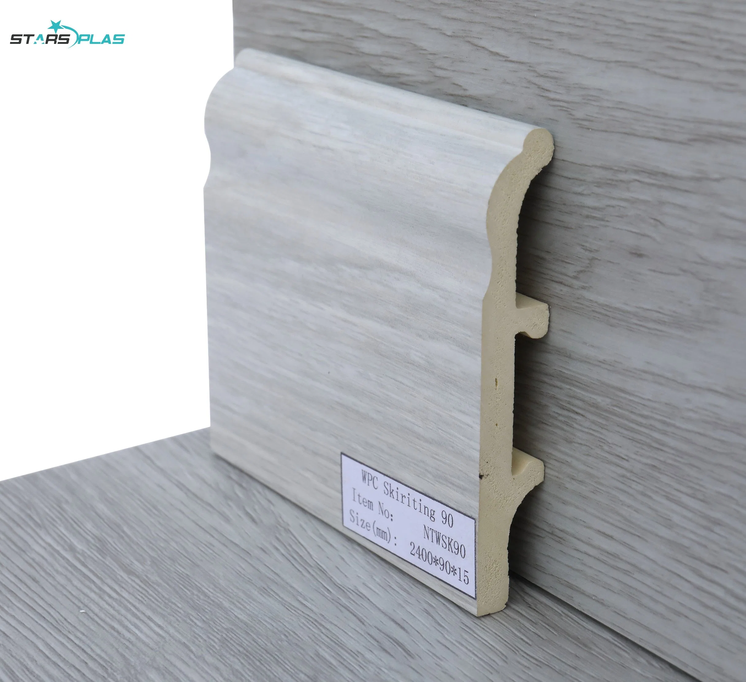 Starsplas China Wholesale/Supplier Waterproof Flooring WPC Skirting for Flooring Accessories