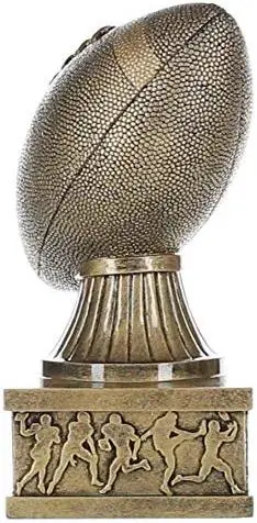 Gold Football Action Pedestal Trophy