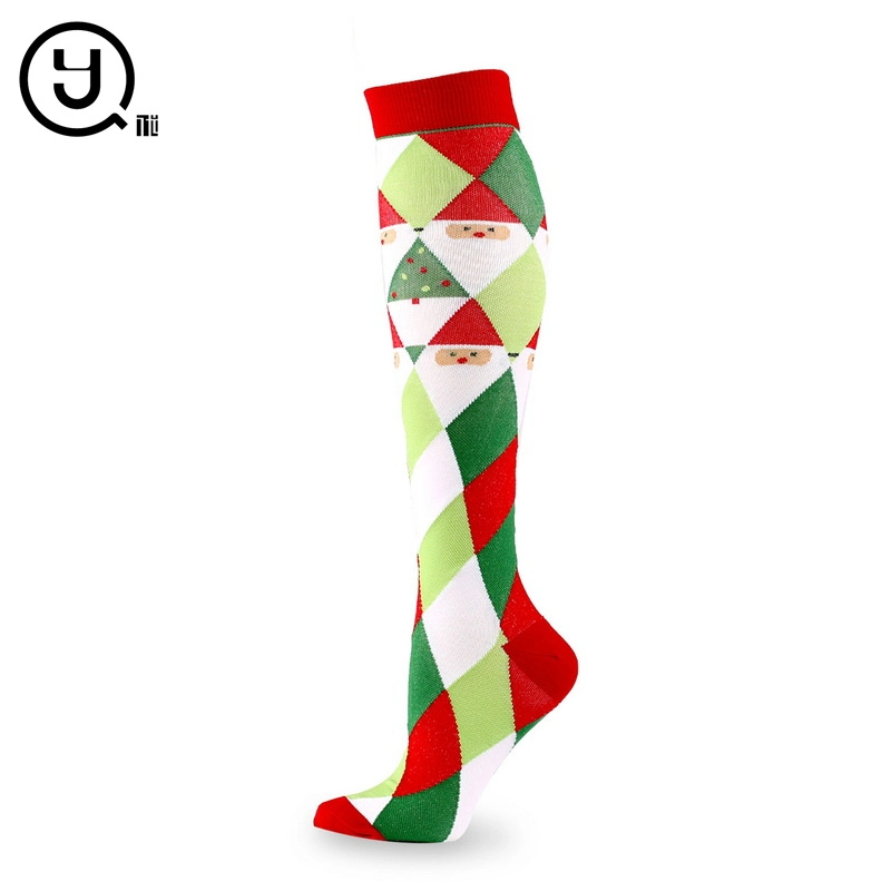 Nuevo producto 5 pares de calcetines de regalo de Navidad para mujer Sublimation Mayorista/Proveedor