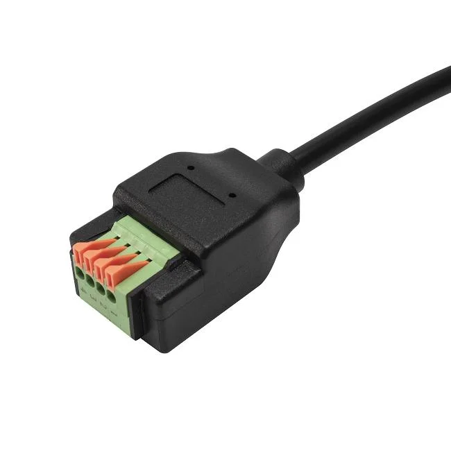 S-Video 4 Pin Mini DIN Connector to Terminal Block Adapter Cable